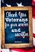 Thank You Veteran's For You...