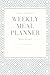 Weekly Meal Planner: Weekly...