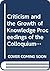 Criticism and the Growth of Knowledge Proceedings of the Coll... by Imre Lakatos