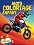 Moto coloriage enfant / des 5 ans / motocross, sportive, quad, jet-ski...: 50 coloriages de motos en grand format. (French Edition)