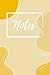 Notebook: Elegant Yellow/ D...