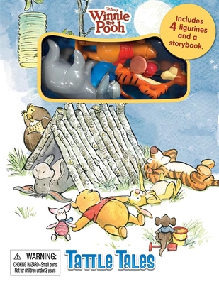 Disney Winnie the Pooh Tattle Tales - Activity Books for kids, 12-page storybook, 4 figurines