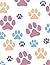 Notebook: Paw Print Design