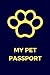 Pet Passport: Record Book, ...