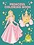 Princess Coloring Book: Cut...