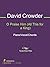 O Praise Him (All This for a King) Sheet Music by David Crowder