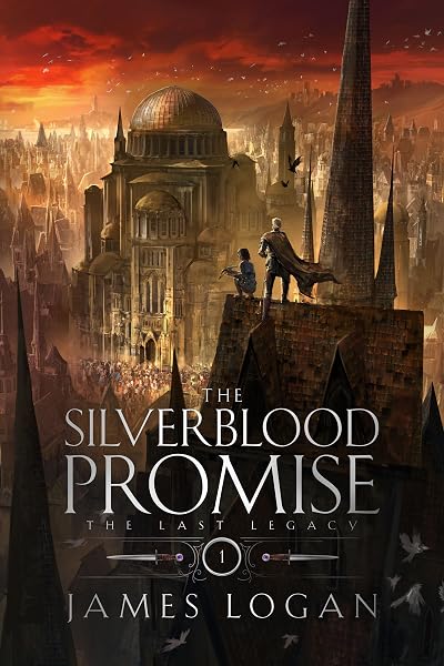 Portada de The Silverblood Promise, de James Logan