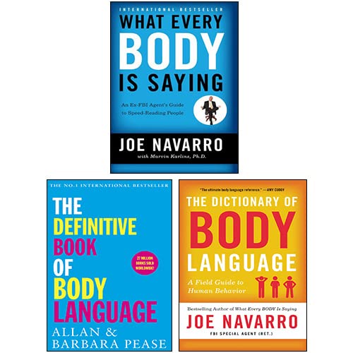 What Every Body Is Saying, The Dictionary of Body Language, The Definitive Book of Body Language 3 Books Collection Set (Paperback)