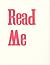 Read Me by Holly Melgard