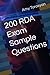 200 RDA Exam Sample Questions by Amy Torosyan