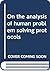 On the analysis of human pr...