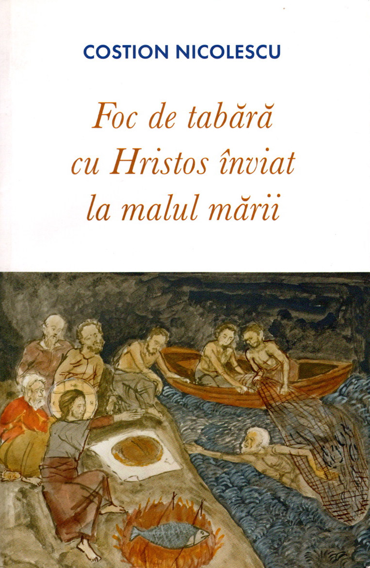 Foc de tabără cu Hristos înviat la malul mării