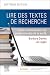 Lire des textes de recherch...