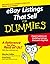 eBay Listings That Sell For Dummies (For Dummies (Computer/Tech))
