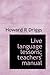 Live language lessons; teachers' manual