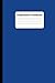 Plain Blue Composition Notebook by Rolling Press Pin