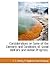 Considerations on Some of the Elements and Conditions of Social Welfare and Human Progress.