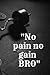 No Pain No Gain BRO by Bret Waters