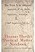 Thomas Hardy's 'Poetical Matter' Notebook