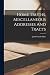Home Truths, Miscellaneous Addresses And Tracts