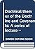 Doctrinal themes of the Doctrine and Covenants: A series of lectures presented at the BYU-Ogden Adult Education Center, Autumn Quarter, 1957