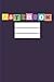 Notebook: Dark purple colourful notebook
