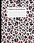 Composition Notebook: Leopard Print Composition Notebook - College Ruled 110 Pages - 7.5 x 9.25 inches For Kids, Teens and Students for School, Journaling or Making Notes