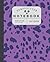 Composition Notebook: Cool Composition Notebook with Cute Dalmatian dog pattern cover, Perfect Notebook Journal for Women, Composition Journal wide ruled, purple color..