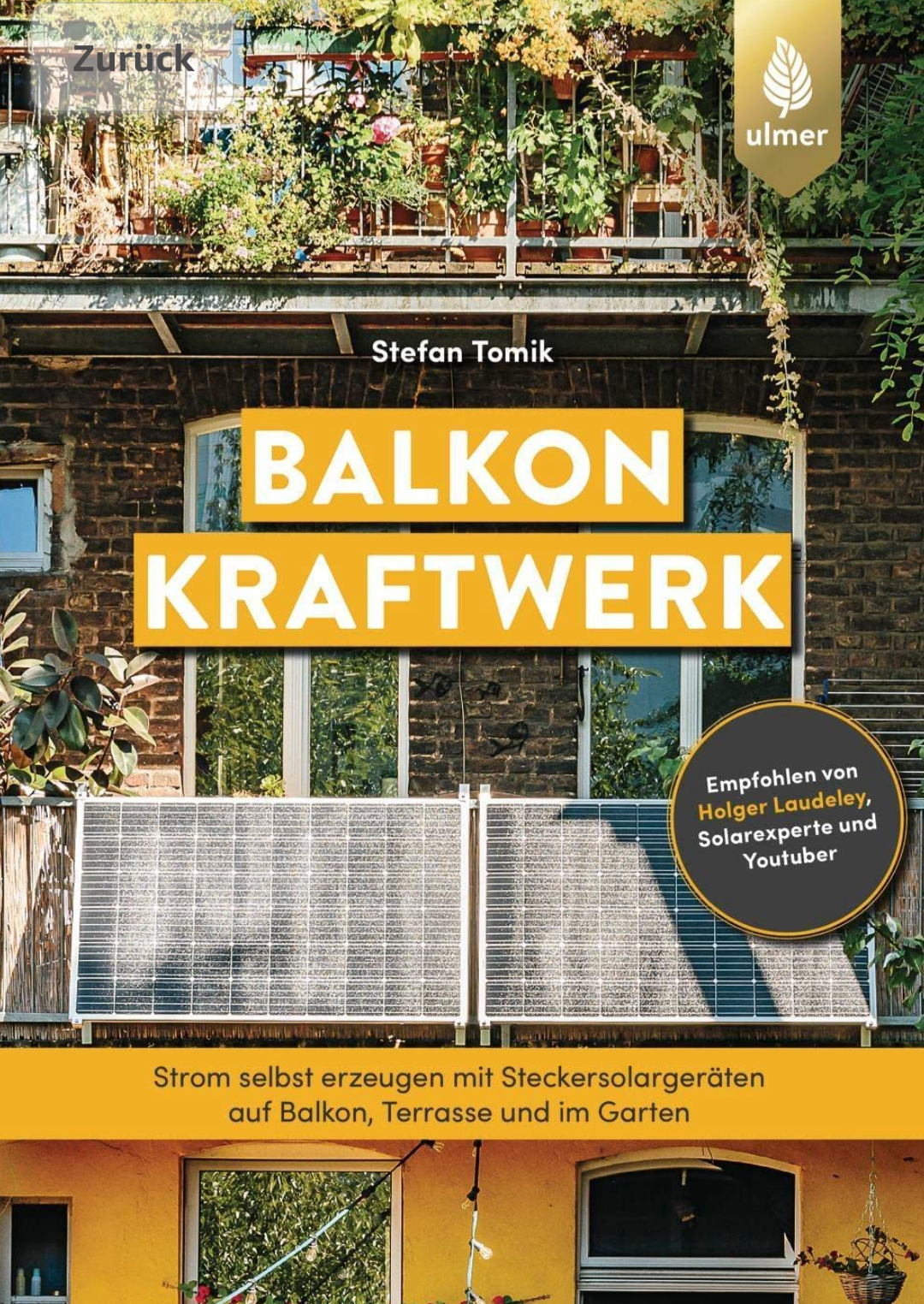 Balkonkraftwerk: Strom selbst erzeugen mit Steckersolargeräten und Photovoltaik auf Balkon, Terrasse und im Garten. (Paperback)