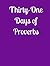 Thirty-One Days of Proverbs by Lisa Fowler
