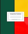 Composition Notebook Wide Ruled: Vintage Retro 90s Vibe Color Block Cool Notebook Journal for Kids Teens and Adults Red Green and Yellow