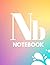 NOTEBOOK: Retro styled colorful blank lined notebook 8.5”X11”, 160 Pages.