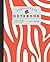 Composition Notebook: Cool Composition Notebook with Zebra print pattern cover, Perfect Notebook Journal for Women, Composition Journal wide ruled, orange cover.