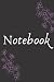 Notebook: Black notebook wi...