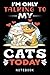Im only talking to my Cats Today Kitty Cat Lover Journal Note... by Amy Powell