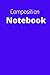 Blue Composition Notebook by John Jimenez