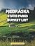 Nebraska State Parks Bucket List Adventure Guide & Journal by Sabrina Hicks