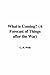 What Is Coming? a Forecast of Things After the War