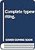 Complete typewriting, by Ollie Depew