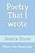 Poetry That I Wrote: When I...