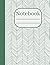 Green Patterned Notebook by JJT Inspired Designs