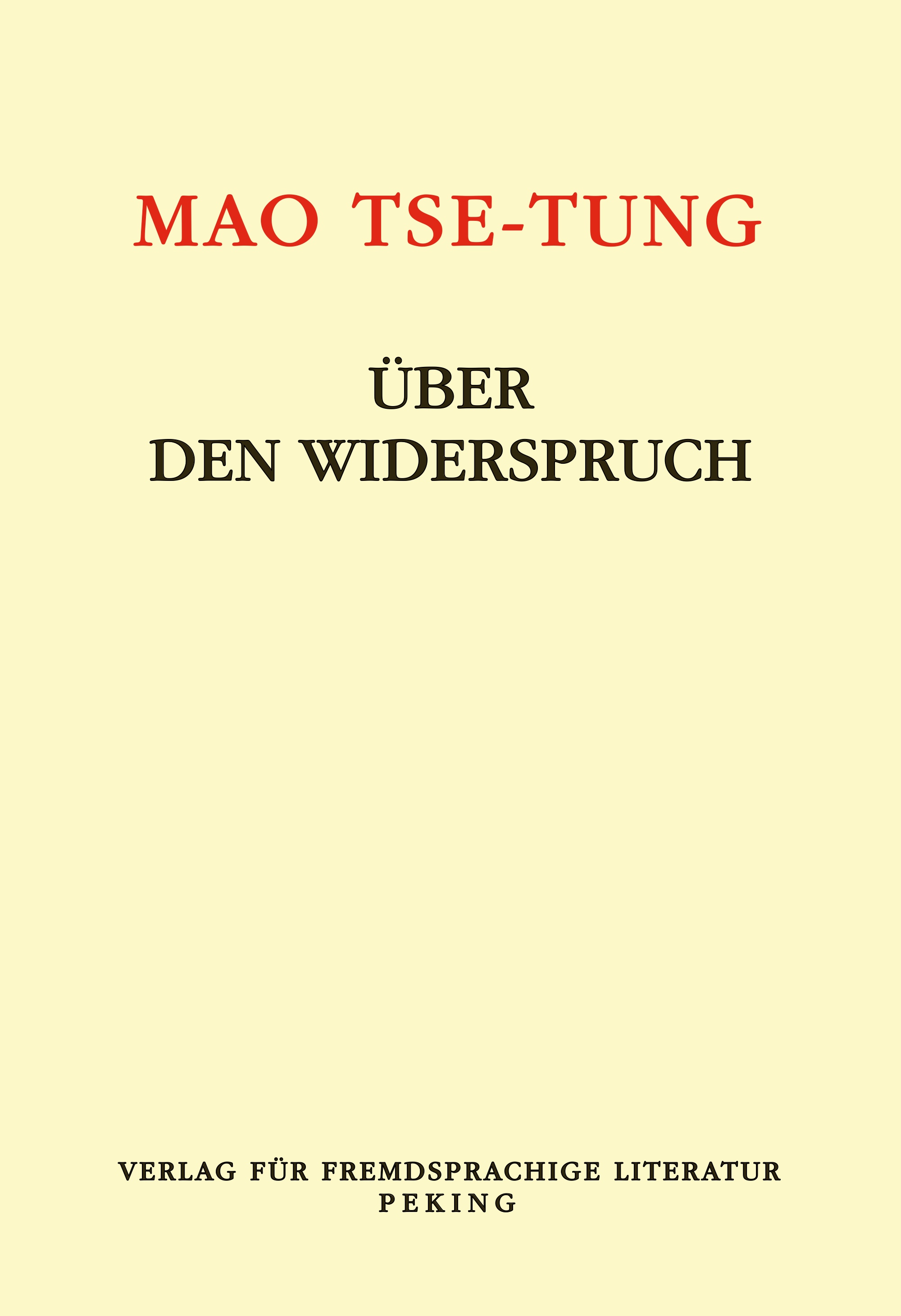 Über den Widerspruch