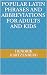 Popular Latin Phrases and A...