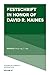 Festschrift in Honor of Dav...