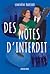 Des notes d'interdit