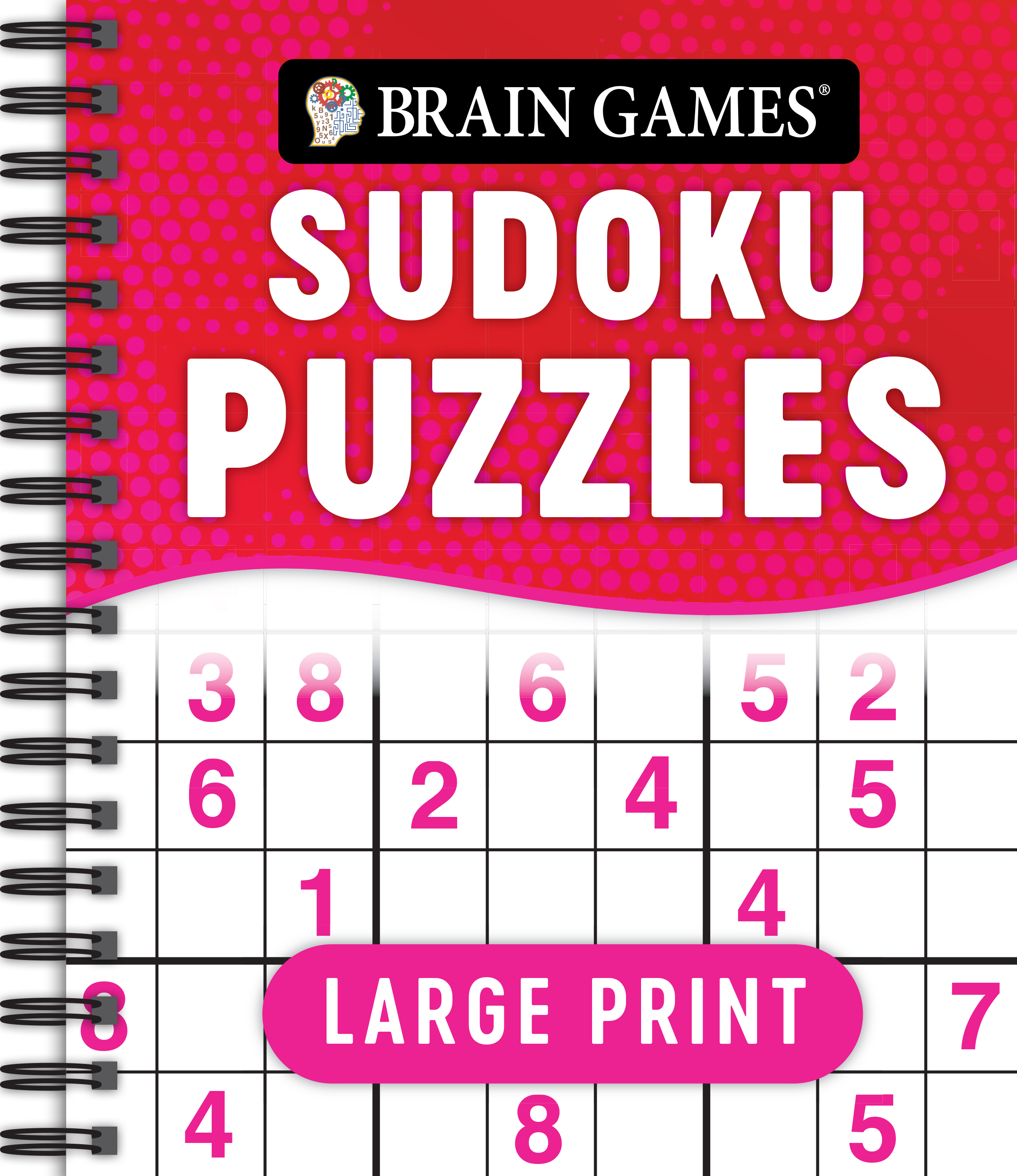 Brain Games - Large Print Sudoku Puzzles (Swoosh)
