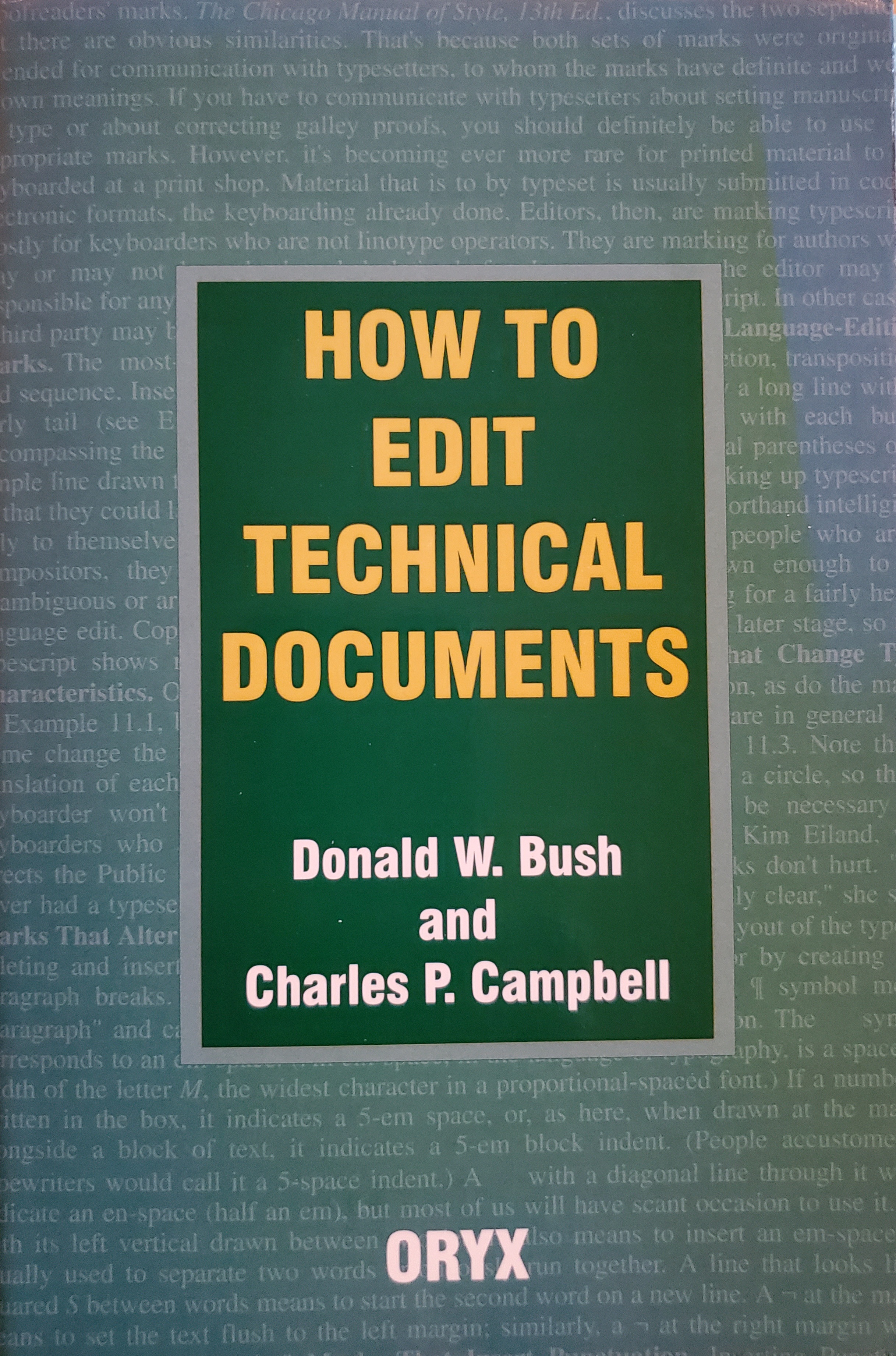 How to Edit Technical Documents (Paperback)