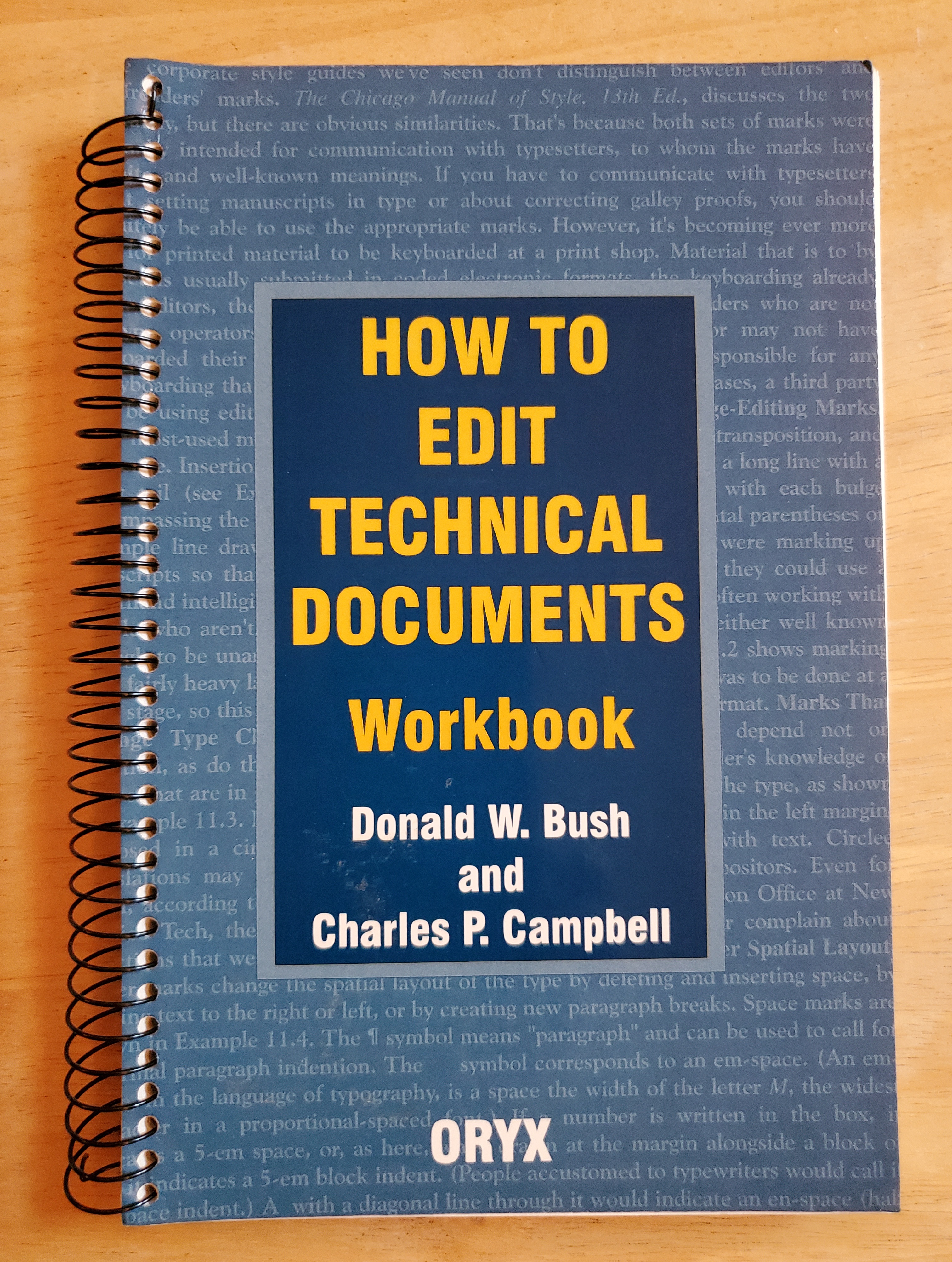 How to Edit Technical Documents: Workbook (Spiral-bound)