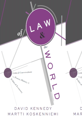 Of Law and the World: Critical Conversations on Power, History, and Political Economy (Hardcover)
