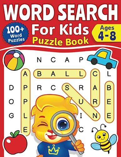 Word Search For Kids Puzzle Book: 100+ Word Puzzles | Fun Challenges For Children Ages 4-8 | Search and Find Words Activity Book With Multiple Levels Of Difficulty (Paperback)